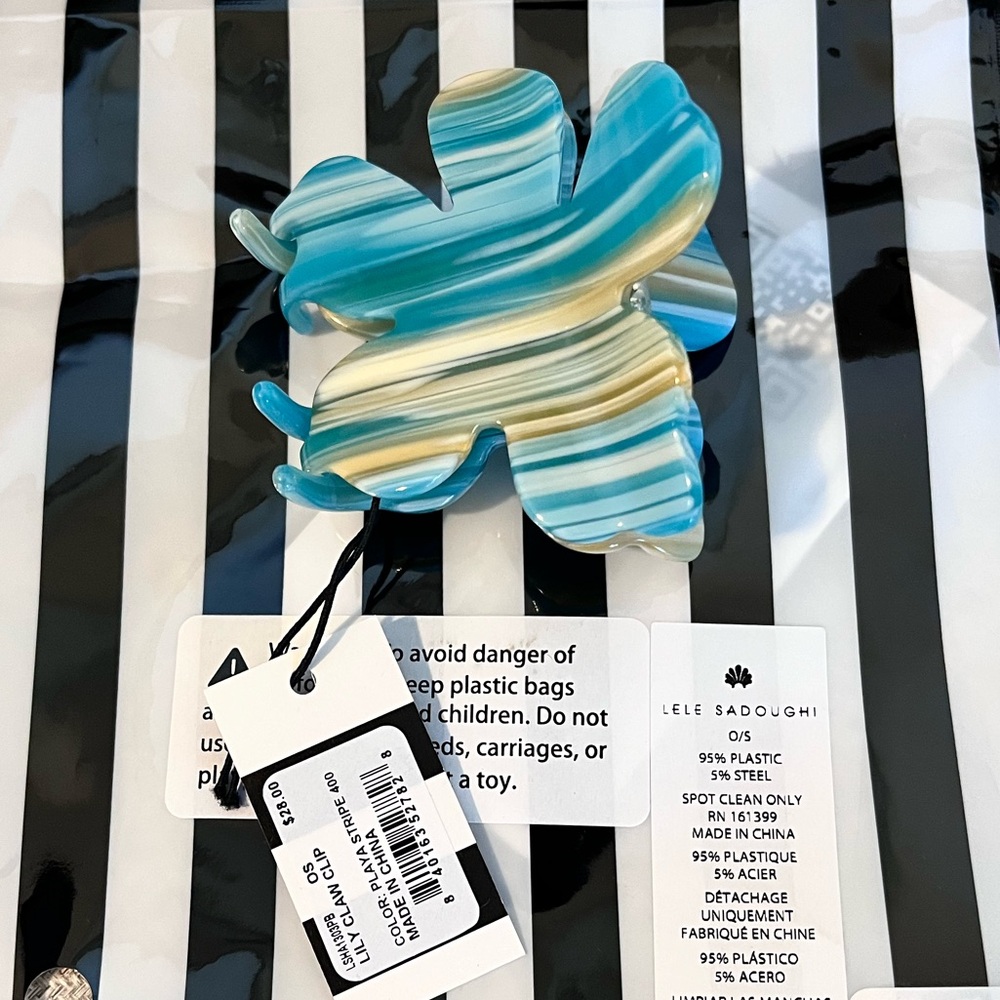 LELE SADOUGHI NWT AUTHENTIC PLAYA LILY CLAW CLIP. - Picture 6 of 10